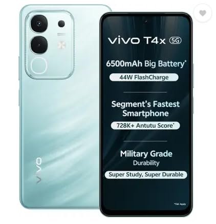 vivo T4x 5G, Glacial Teal (6GB, 128GB)