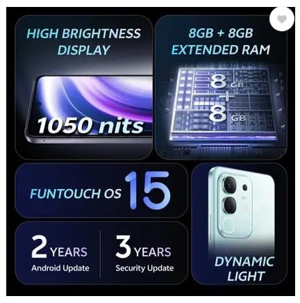 vivo T4x 5G, Glacial Teal (6GB, 128GB) - Image 2