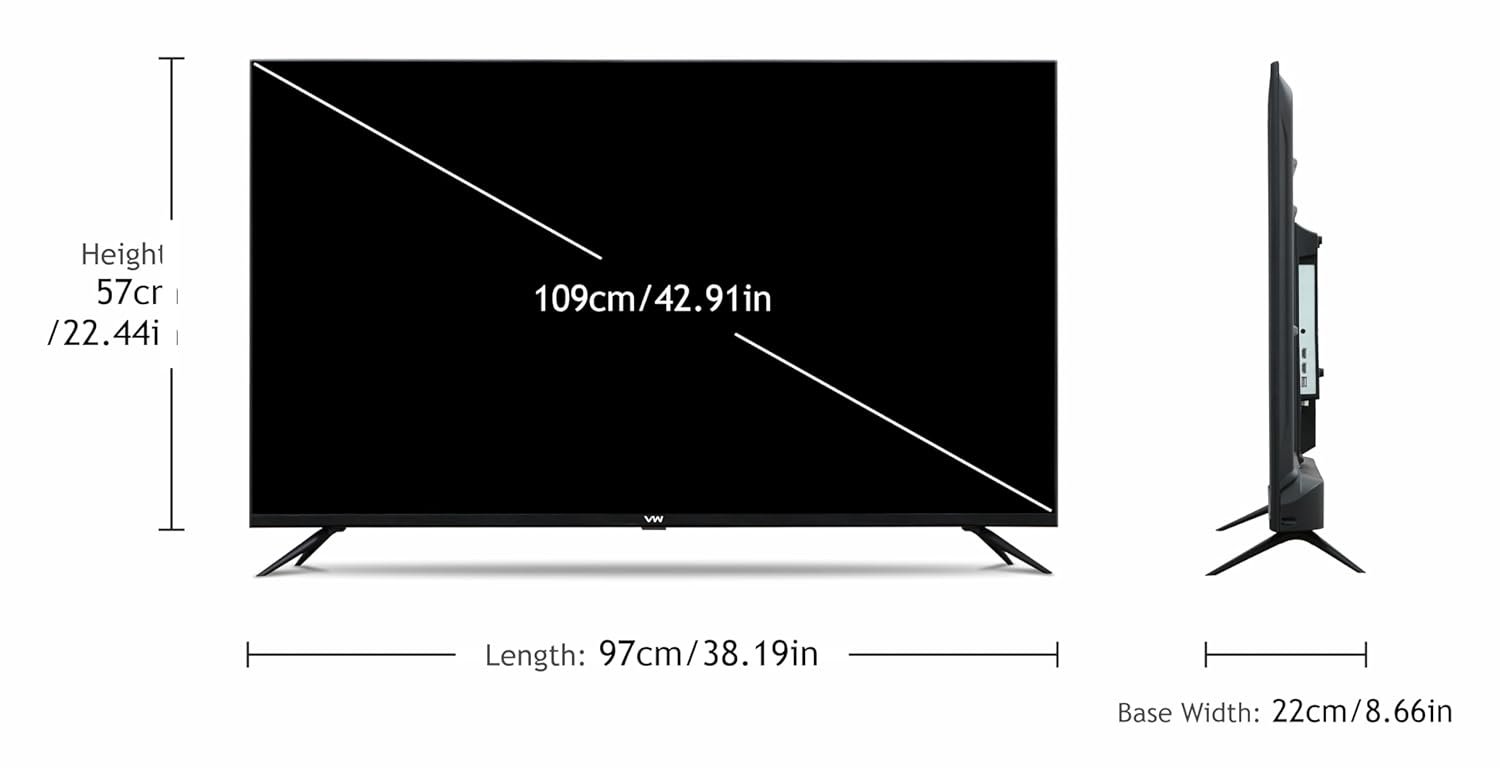 VW 109 cm (43 inches) Pro Series 4K Ultra HD Smart QLED Google TV VW43GQ1 - Image 2