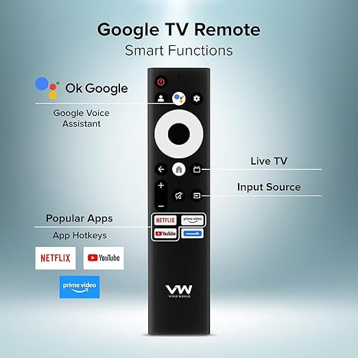 VW 109 cm (43 inches) Pro Series 4K Ultra HD Smart QLED Google TV VW43GQ1 - Image 4