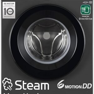 LG 7 Kg, 5 Star, Direct Drive Technology, Steam Wash, 6 Motion DD, Fully-Automatic Front Load Washing Machine (FHB1207Z2M, Allergy Care, In-Built Heater, Touch Panel, Middle Black)