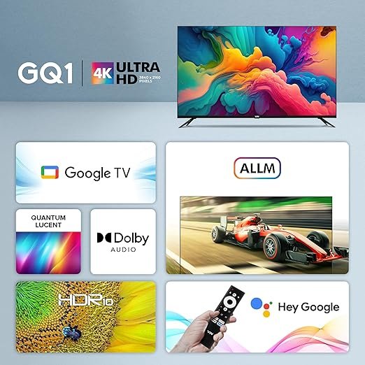 VW 109 cm (43 inches) Pro Series 4K Ultra HD Smart QLED Google TV VW43GQ1 - Image 6